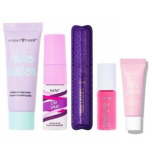 tarte Mini Favorites 5 Piece Gift Set - Cake Butter, Stay Spray, Mascara & Gloss